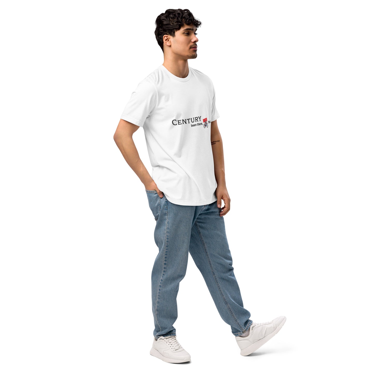 Classic White Century Ride Eco-Friendly T