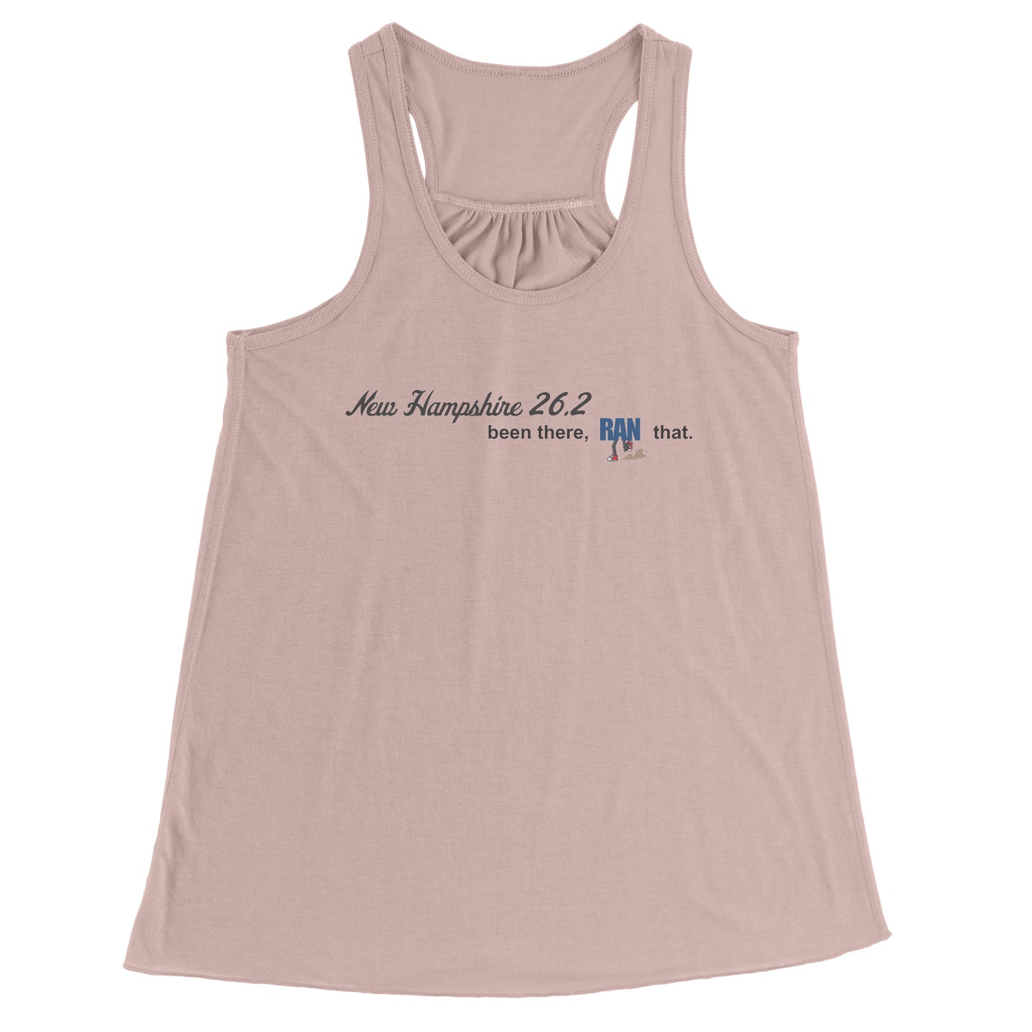 New Hampshire 26.2 Ladies Flowy Tank