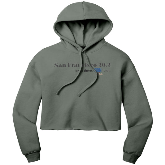 San Francisco 26.2 Ladies Crop Hoodie