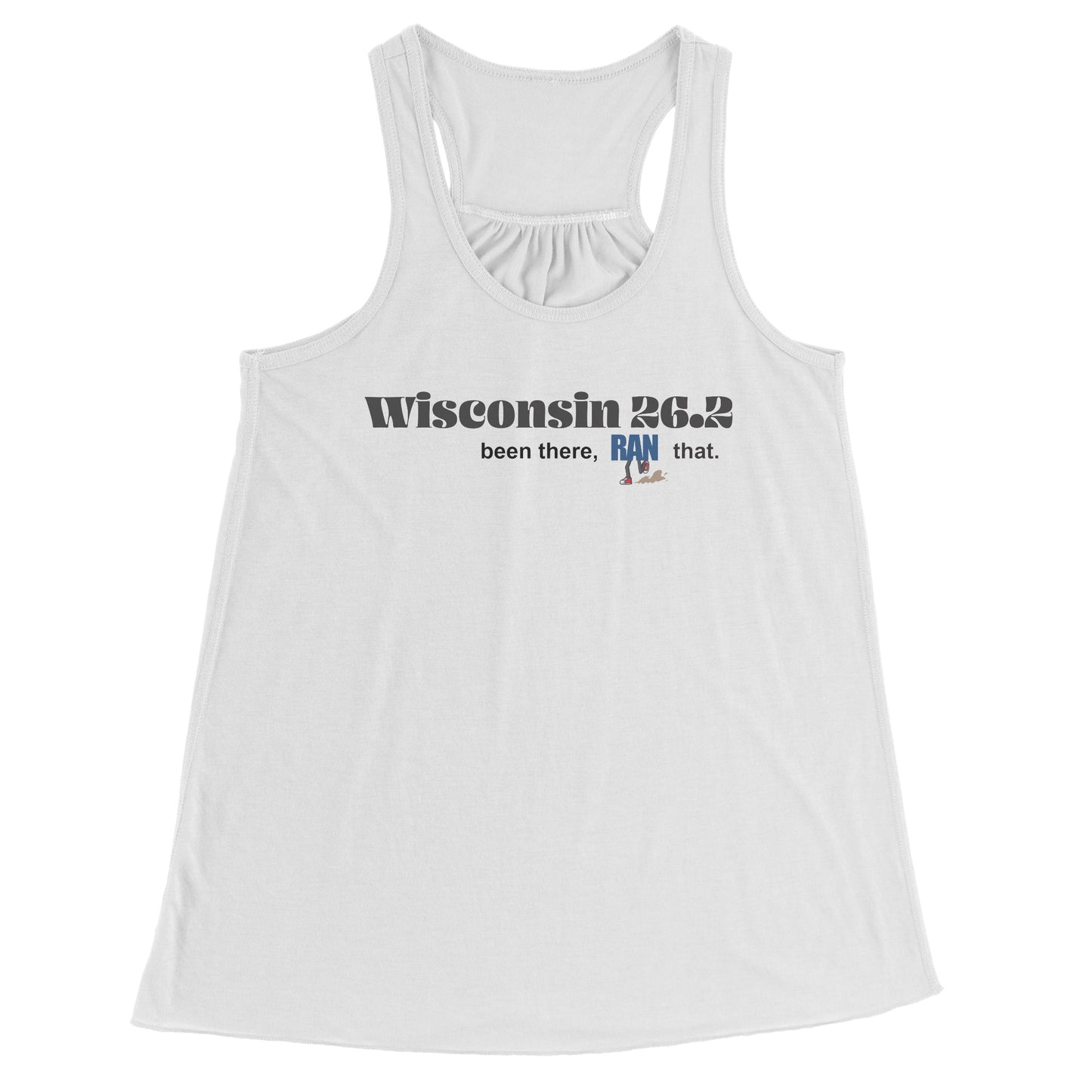 Wisconsin 26.2 Ladies Flowy Tank