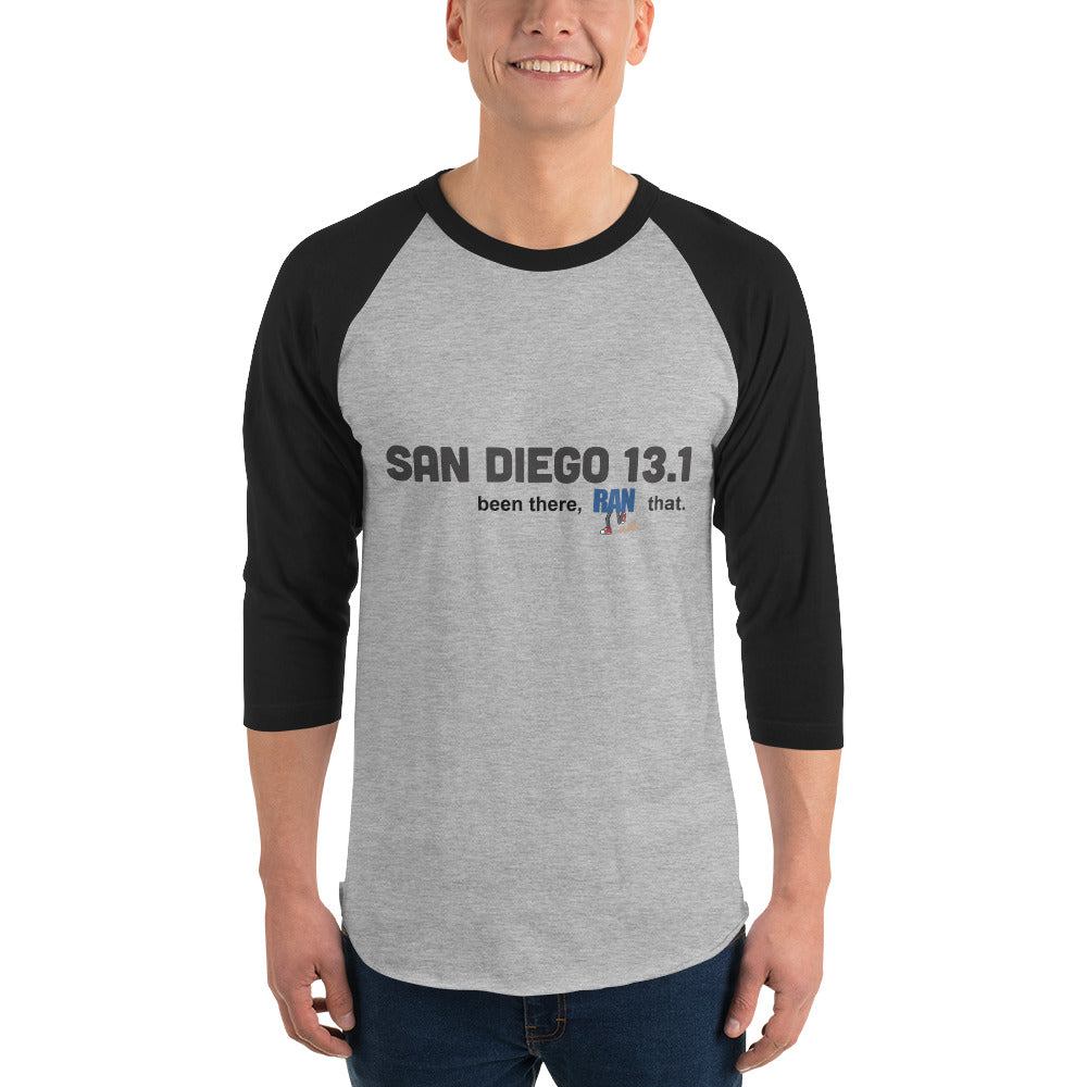 San Diego 13.1 3/4 sleeve raglan shirt