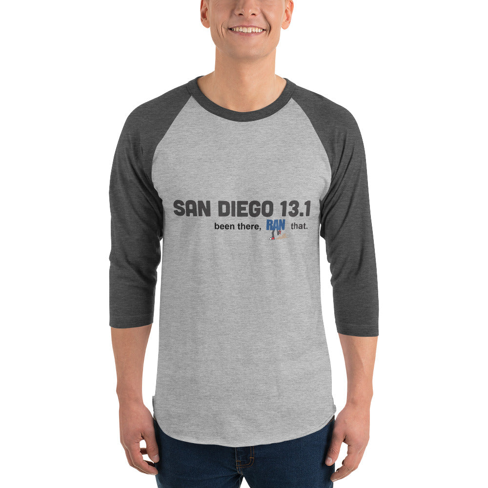 San Diego 13.1 3/4 sleeve raglan shirt