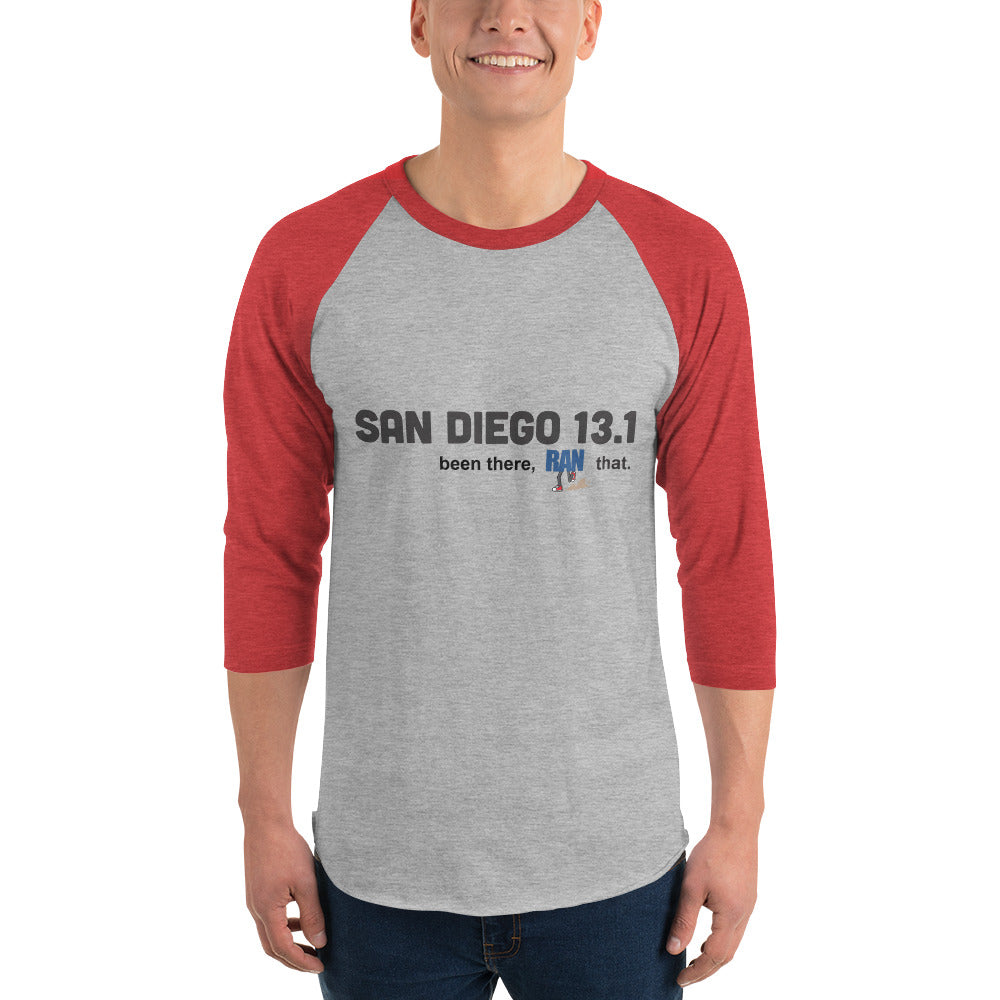 San Diego 13.1 3/4 sleeve raglan shirt