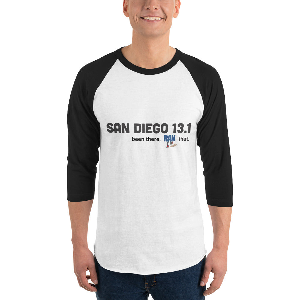 San Diego 13.1 3/4 sleeve raglan shirt