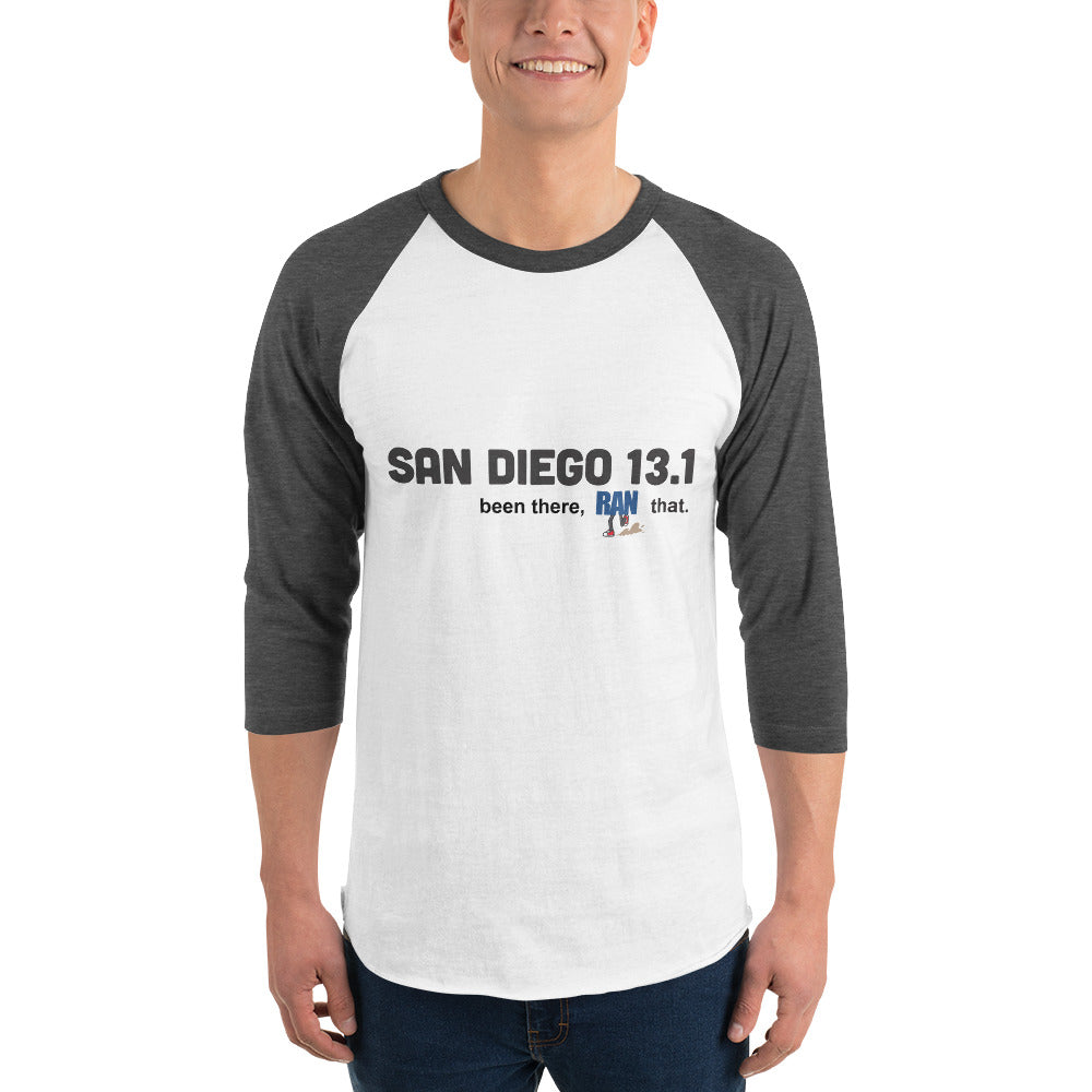 San Diego 13.1 3/4 sleeve raglan shirt