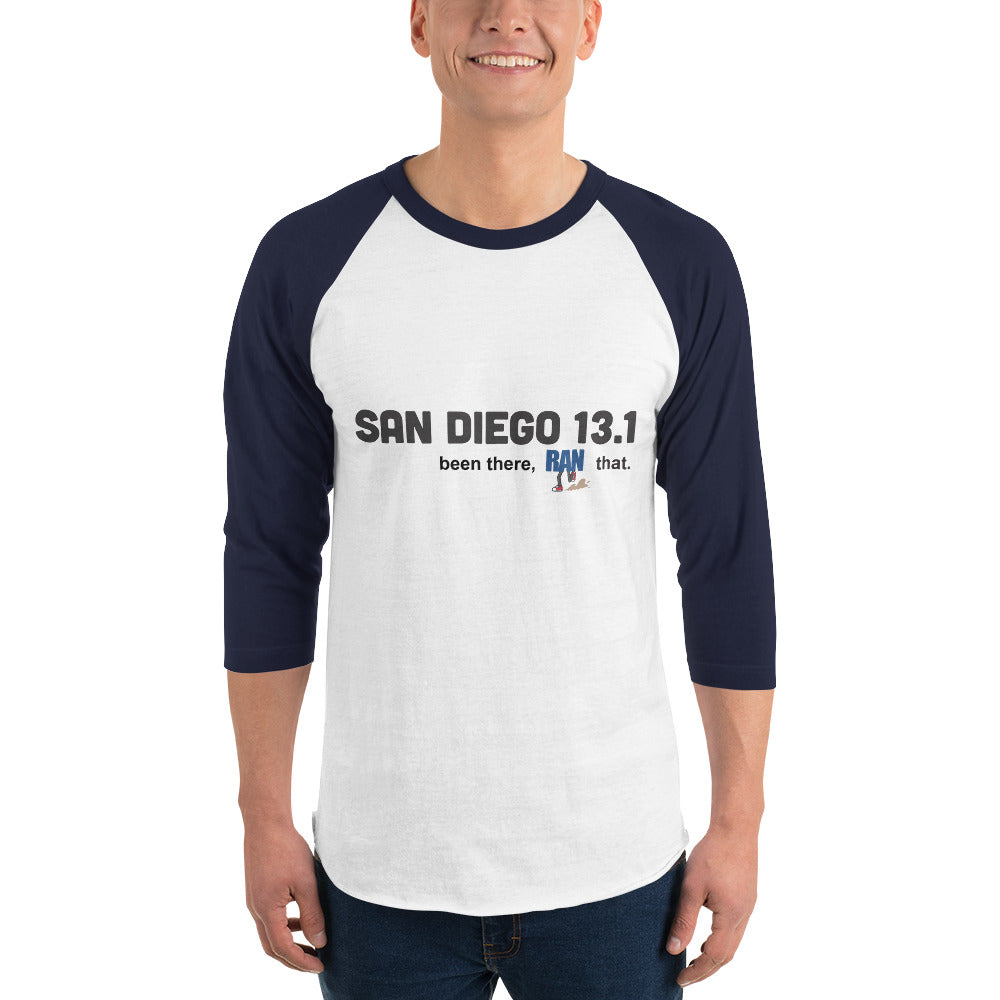 San Diego 13.1 3/4 sleeve raglan shirt