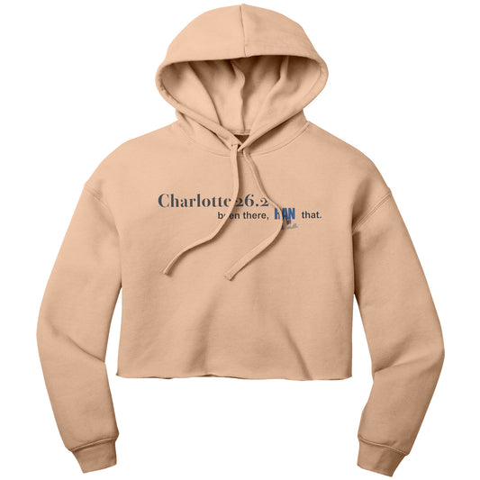 Charlotte 26.2 Ladies Crop Hoodie
