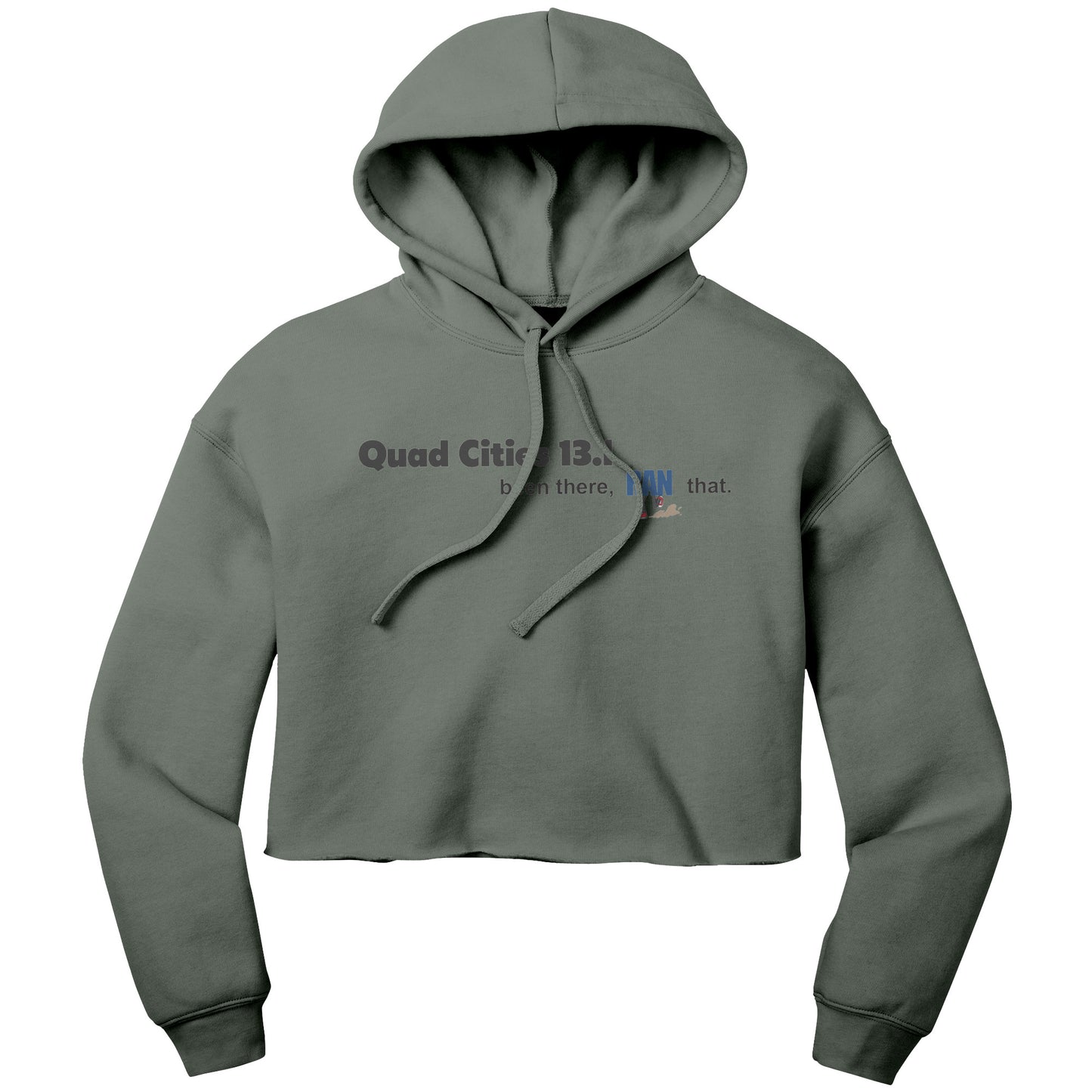 Quad City 13.1 Ladies Crop Hoodie